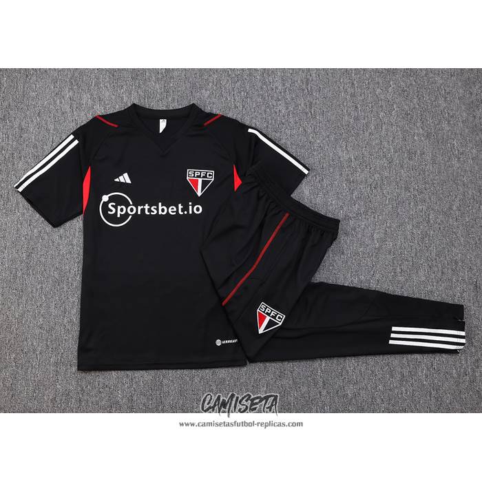 Chandal del Sao Paulo 2023-2024 Manga Corta Negro